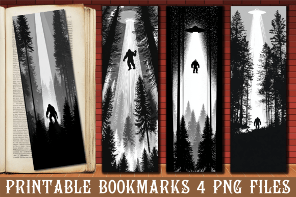 B W Bigfoot Alien Spaceship Bookmark Review