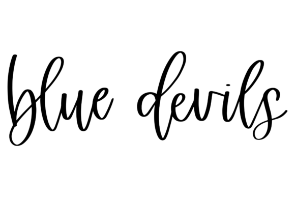 Blue Devils: Graphics for Crafts and Creative Projects