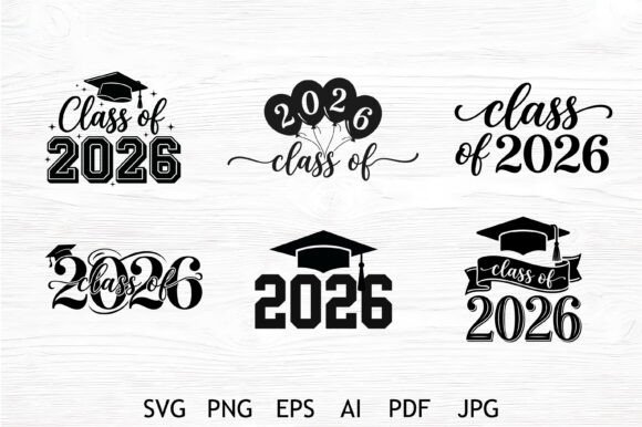 Class of 2026 Graduation Bundle: A Graphic Design Asset for Crafts and Local Branding