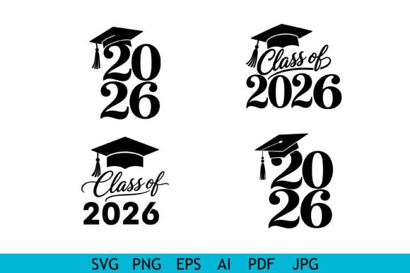 Class of 2026 Graduation Designs for Crafts and Graphics