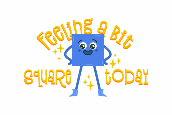 Feeling a Bit Square Today: A Versatile Graphic for Crafts and Creative Projects