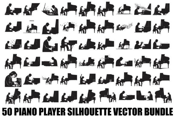 Piano Player Silhouette