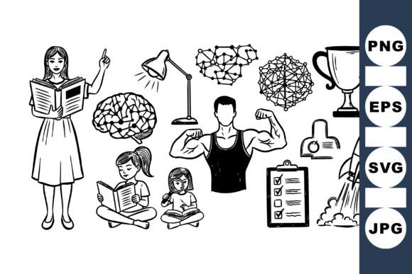 Review: Educational Growth Concept Clipart