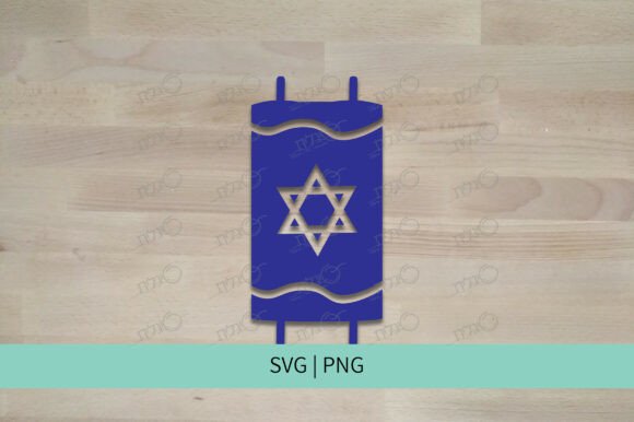 Torah and Star of David Jewish Symbol Graphics and Crafts